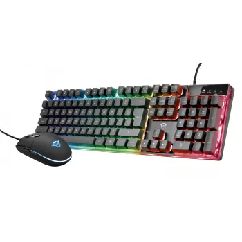Trust GXT 838 Azor spēļu komplekts – tastatūra un pele, USB, RGB, melns