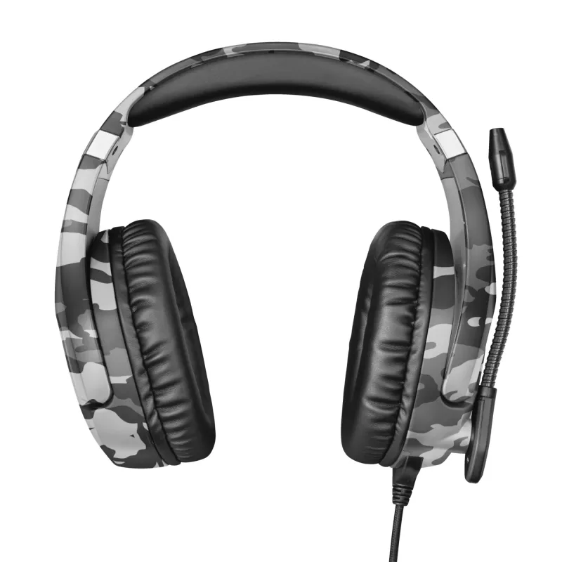 Trust GXT 488 Forze PS4 austiņas, vadu, galvas saite, spēlēm, melna, pelēka