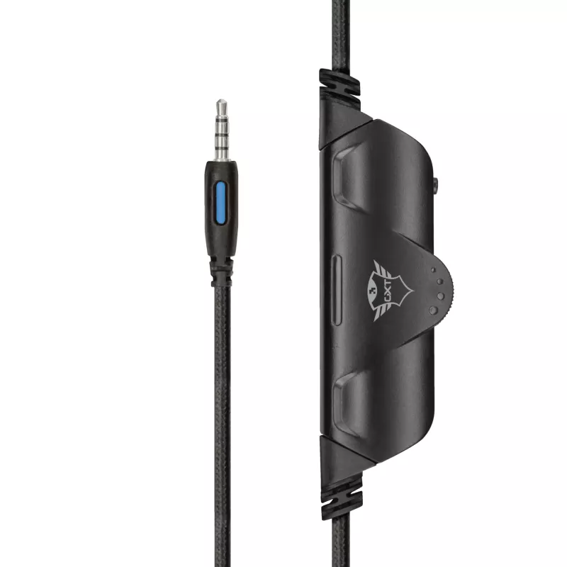 Trust GXT 488 Forze PS4 austiņas, vadu, galvas saite, spēlēm, melna, pelēka