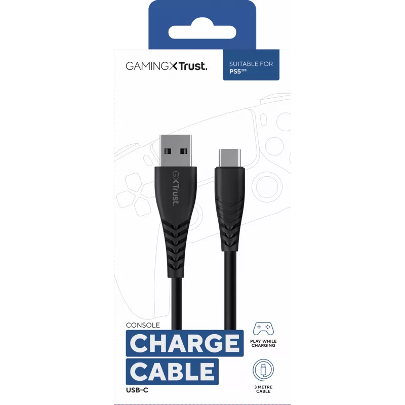 Trust GXT 226 Play&Charge kabelis spēļu kontrolierim