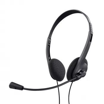 Trust 24659 austiņas/headset Vadu galvas saite Zvanīšana/Mūzika Melna