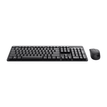 Trust Ody II bezvadu tastatūra un pele, RF, QWERTY, melna
