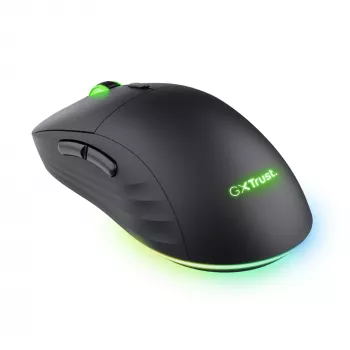 Trust GXT 927 Redex+ spēļu pele, bezvadu + vadu, lasers, 25600 DPI