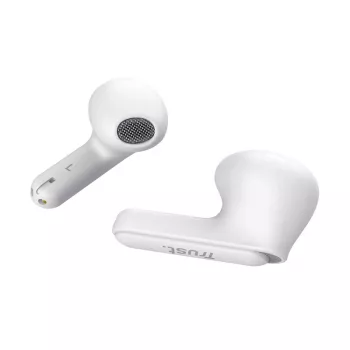 Trust Yavi TWS austiņas, True Wireless Stereo, iebūvētas, zvaniem/mūzikai, Bluetooth, USB Type-C, balta