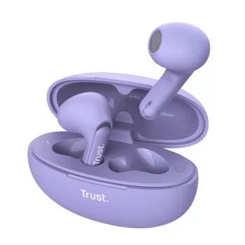 Trust Yavi bezvadu austiņas True Wireless Stereo (TWS) Iekšauss Zvanīšanai/Mūzikai USB Type-C Bluetooth Violetas