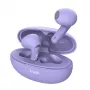 Trust Yavi bezvadu austiņas True Wireless Stereo (TWS) Iekšauss Zvanīšanai/Mūzikai USB Type-C Bluetooth Violetas