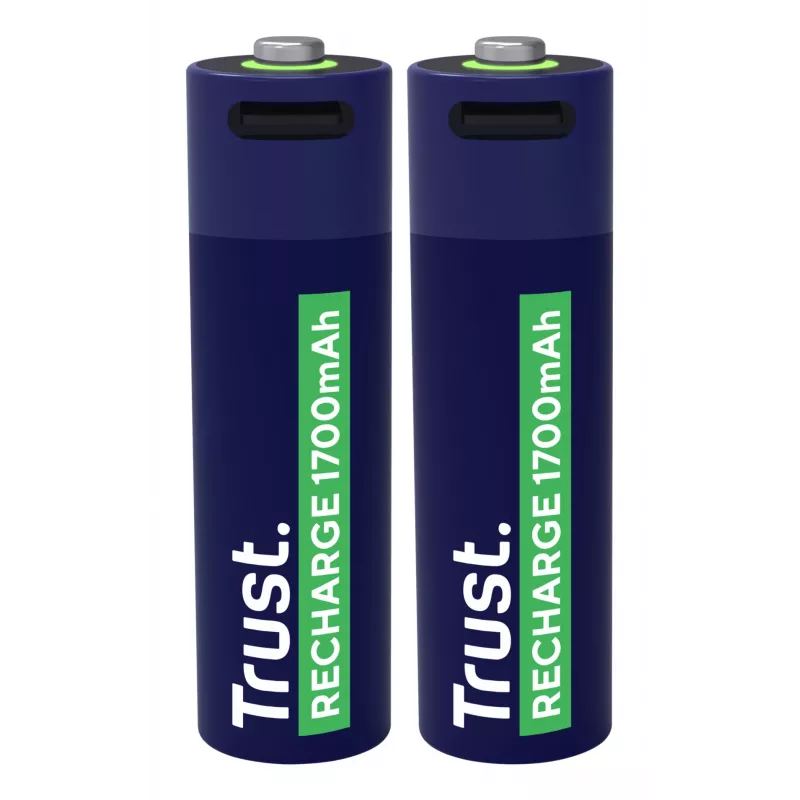 Trust 25584 uzlādējama AA baterija, 2 gab., USB-C