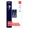 Trust 25584 uzlādējama AA baterija, 2 gab., USB-C