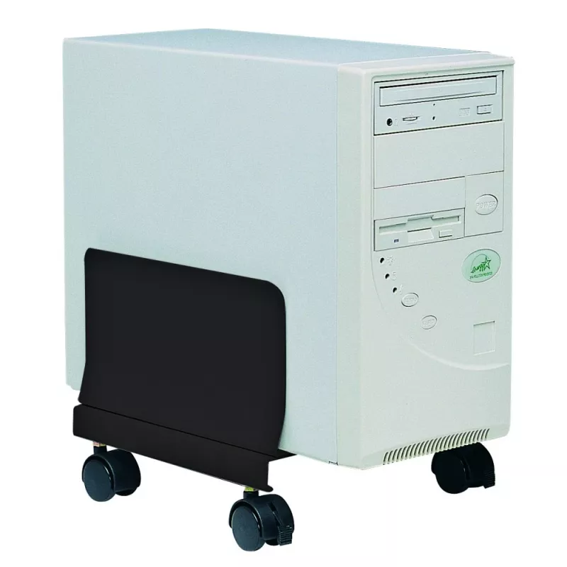 Techly ICA-CS 34 datora korpusa statīvs uz riteņiem, regulējams, metāla, melnā krāsā