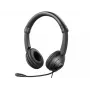 Sandberg MiniJack Headset Saver, vadu austiņas ar mikrofonu, zvaniem/mūzikai, 20-20000 Hz, 71 g, melnas