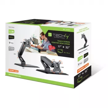 Techly ICA-LCD 35TS monitora statīvs 81.3 cm (32 inch) galda melns