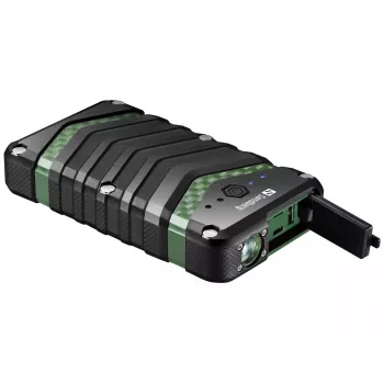 Sandberg Survivor Powerbank 20000, 20000 mAh, Litija-jonu, Melns, Zaļš