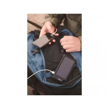 Sandberg Outdoor Saules Powerbank 10000, 10000 mAh, Melns