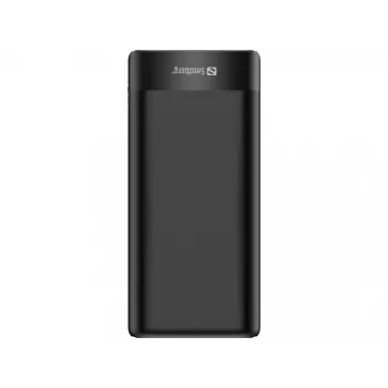 Sandberg Powerbank 20000 PD65W+2xQC3.0, 20000 mAh, Litija-jonu, Quick Charge 3.0, 65 W, Melna