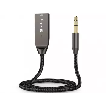 Sandberg Wireless Audio Link USB, Bluetooth uztvērējs, A2DP, AVRCP, HFP, 10 m, Melns
