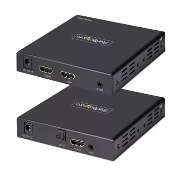 StarTech.com 4K70IC-EXTEND-HDMI HDMI pagarinātājs AV raidītājs un uztvērējs Melns