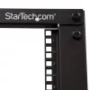 StarTech.com 4-Post 12U mobilais atvērtais serveru statīvs, četru stabiņu 19 collu tīkla statīvs ar riteņiem, regulējama dziļuma ritošais statīvs datoru/AV/datu/IT aprīkojumam - riteņi, izlīdzināšanas kājas vai grīdas montāža