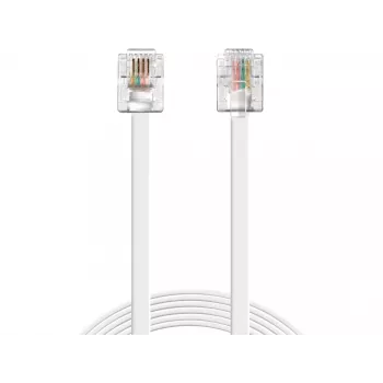 Sandberg telefona kabelis RJ11-RJ11 1,8 m, balts