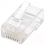 Intellinet RJ45 modulārie spraudņi, Cat6, UTP, 2-zaru, savītai stieplei, 15 µ apzeltīti kontakti, 100 iepakojumā