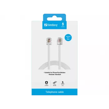Sandberg telefona kabelis RJ11-RJ11 5 m