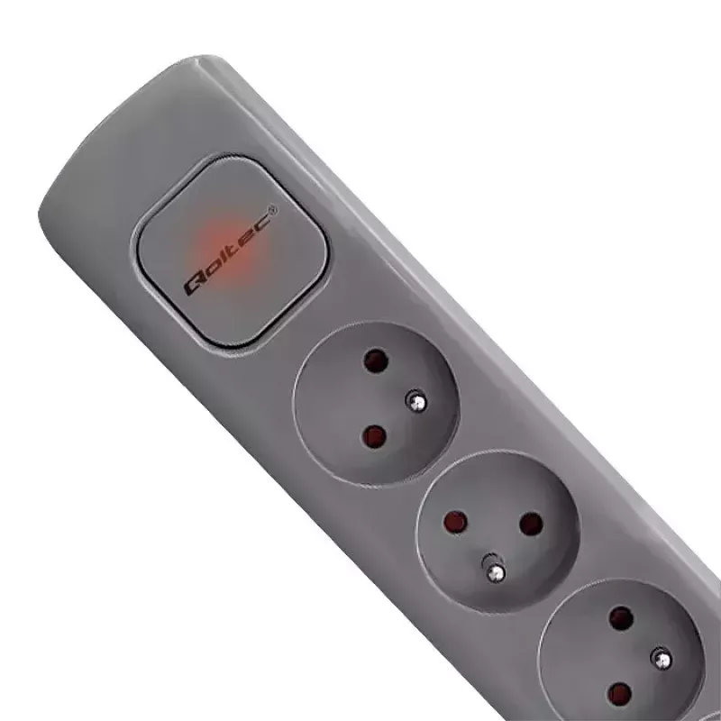 Pagarinātājs Qoltec 50275 1.8m 5 kontaktligzdas Iekštelpām Pelēks