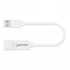 Manhattan USB-A Gigabit tīkla adapteris, balts, 10/100/1000 Mbps, USB 3.0, Ethernet, RJ45, trīs gadu garantija