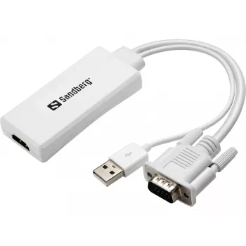 Sandberg VGA+Audio uz HDMI pārveidotājs