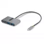 StarTech.com 4-Portu USB-C centrmezgls ar 100W PD caurlaidību - 2x USB-A + 2x USB-C - USB 3.0 5Gbps - 30cm kabelis - Pārnēsājams USB-C uz USB-A/C centrmezgls