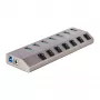 StarTech.com 7-Portu USB-C Centrmezgls ar Individuāliem Ieslēgšanas/Izslēgšanas Slēdžiem, USB 3.0 5Gbps Paplašināšanas Centrmezgls ar Barošanas Avotu, Galddatora/Portatīvā USB-C uz USB-A Centrmezgls, USB Type C Centrmezgls ar BC 1.2