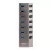 StarTech.com 7-Portu USB-C Centrmezgls ar Individuāliem Ieslēgšanas/Izslēgšanas Slēdžiem, USB 3.0 5Gbps Paplašināšanas Centrmezgls ar Barošanas Avotu, Galddatora/Portatīvā USB-C uz USB-A Centrmezgls, USB Type C Centrmezgls ar BC 1.2