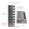 StarTech.com 7-Portu USB-C Centrmezgls ar Individuāliem Ieslēgšanas/Izslēgšanas Slēdžiem, USB 3.0 5Gbps Paplašināšanas Centrmezgls ar Barošanas Avotu, Galddatora/Portatīvā USB-C uz USB-A Centrmezgls, USB Type C Centrmezgls ar BC 1.2
