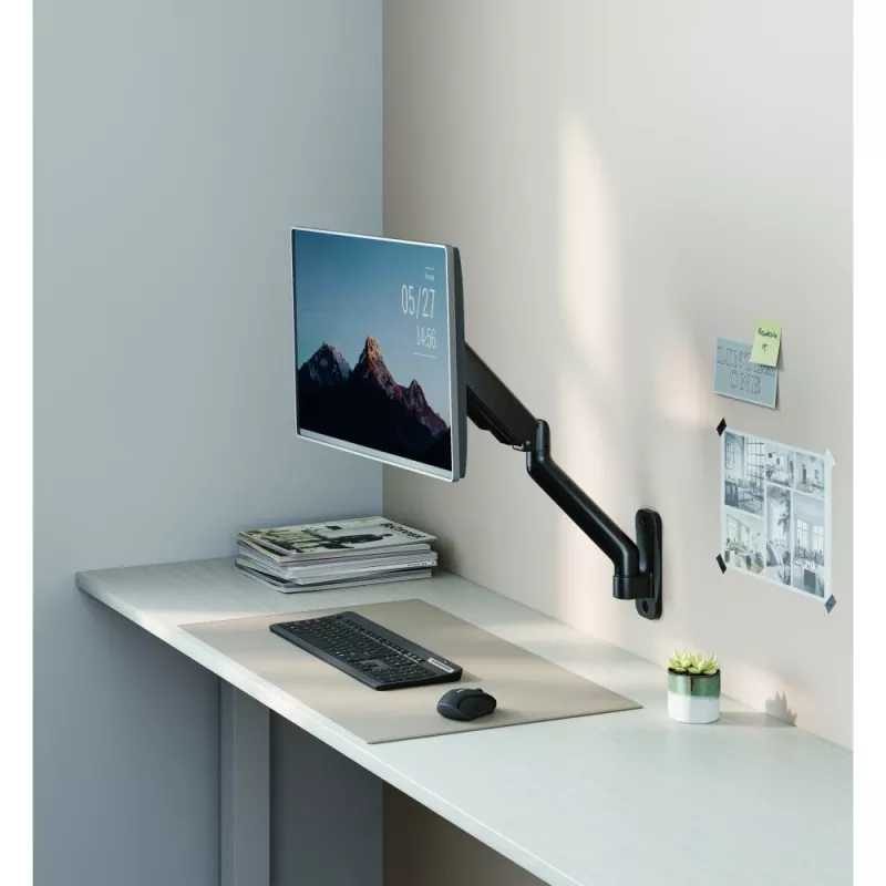Techly ICA-LCD G112E pagriežams sienas turētājs ar gāzes amortizatoru, 1 ekrānam 17-32 collas (43-81,3 cm), 9 kg