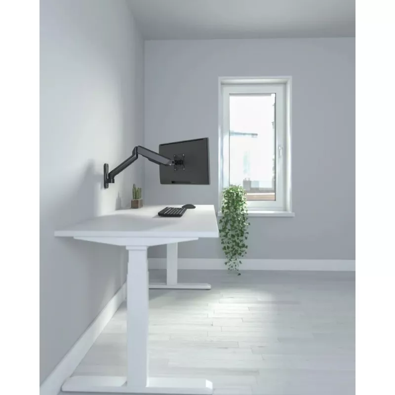 Techly ICA-LCD G112E pagriežams sienas turētājs ar gāzes amortizatoru, 1 ekrānam 17-32 collas (43-81,3 cm), 9 kg