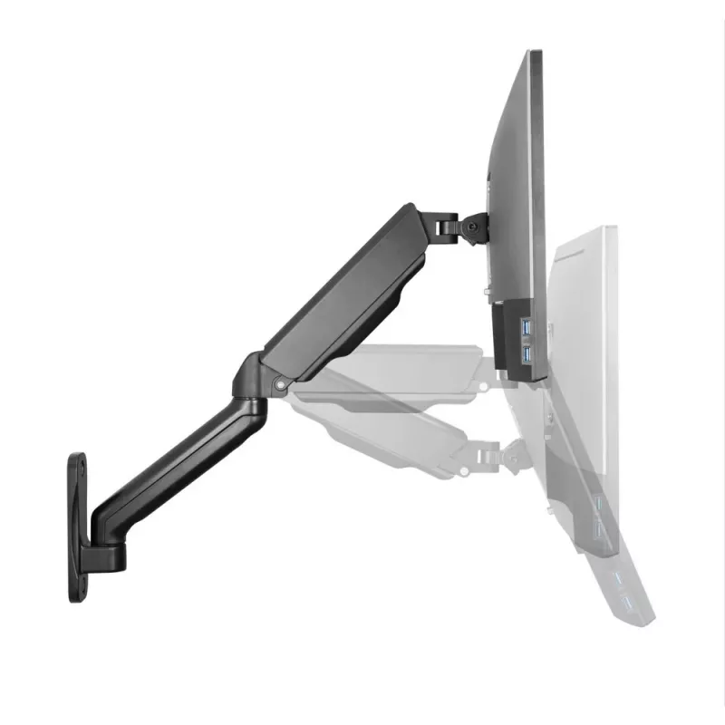 Techly ICA-LCD G112E pagriežams sienas turētājs ar gāzes amortizatoru, 1 ekrānam 17-32 collas (43-81,3 cm), 9 kg