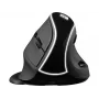 Sandberg Wireless Vertical Mouse Pro, vertikāla pele, optiska, RF bezvadu, 1600 DPI, melna