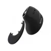 Sandberg Wireless Vertical Mouse Pro, vertikāla pele, optiska, RF bezvadu, 1600 DPI, melna
