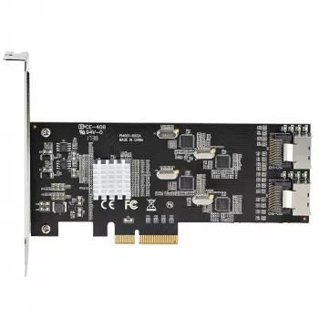StarTech.com 8 Portu SATA PCIe Karte - PCI Express 6Gbps SATA Paplašināšanas Adaptera Karte ar 4 Kontrolieriem - SATA PCIe Kontroliera Karte - PCI-e x4 Gen 2 uz SATA III - SATA HDD/SSD