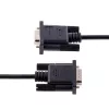 StarTech.com 3m RS232 Serial Null Modema kabelis, krosovers kabelis ar Al-Mylar ekranējumu, DB9 sievišķais-uz-vīrišķo, saderīgs ar DTE ierīcēm, melns