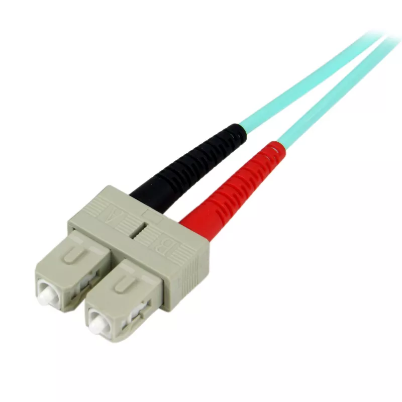 StarTech.com 2m LC/UPC–SC/UPC OM3 daudzmodu optiskās šķiedras kabelis, pilns duplekss 50/125µm, 100G, zemi zudumi, LSZH