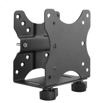 StarTech.com Thin Client Mount – VESA montāžas kronšteins, monitora statīva CPU turētājs, mazs galddators, 5 kg, 75x75, 100x100 mm, melns, plastmasa, tērauds