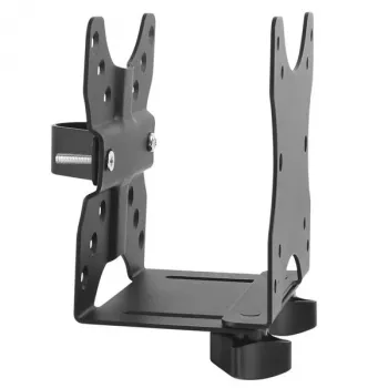 StarTech.com Thin Client Mount – VESA montāžas kronšteins, monitora statīva CPU turētājs, mazs galddators, 5 kg, 75x75, 100x100 mm, melns, plastmasa, tērauds
