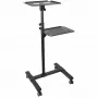 StarTech.com mobilais projektoru un klēpjdatoru statīvs/ratiņi - izturīgs pārnēsājams projektoru statīvs (2 plaukti, katrs iztur 10 kg) - augstumā regulējami prezentāciju ratiņi ar bloķējamiem riteņiem