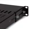 StarTech.com ADJSHELF 1U serveru statņa plaukts ar ventilāciju un regulējamu dziļumu, 19 collas, 80 kg (175 lb), uzstādīšanas dziļums 480–960 mm (19,5–38 collas), 70 cm (27,5 collas) dziļš, melnā krāsā