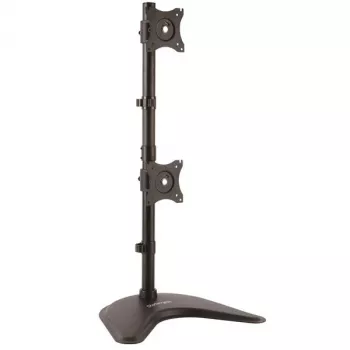 StarTech.com Divu Monitoru Statīvs - Vertikāls, Brīvi Stāvošs, 10 kg, 33 cm (13 inch), 68,6 cm (27 inch), 100 x 100 mm, Melns