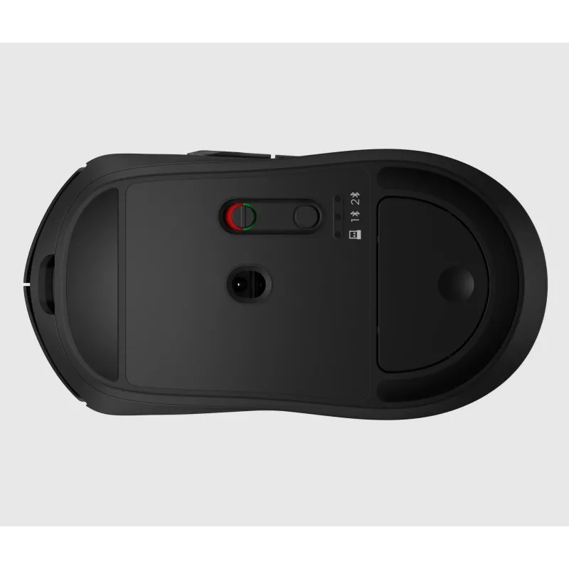HP 700 uzlādējama bezvadu pele, abpusēja, RF bezvadu + Bluetooth, 6000 DPI, melna
