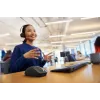 HP 700 uzlādējama bezvadu pele, abpusēja, RF bezvadu + Bluetooth, 6000 DPI, melna