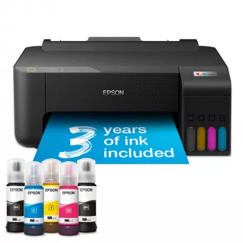Tintes printeris Epson EcoTank L1230 Krāsu, 4 kasetnes, A4, 5760x1440 DPI, Melns