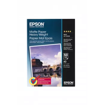 Epson Matte Paper Heavy Weight, DIN A3, 167g/m², 50 loksnes, matēts