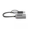 StarTech.com USB-C uz Ethernet adapteris ar USB-A dongli, 10/100/1000Mbps, USB 3.0 uz Gigabit Ethernet tīkla adapteris, 6in/15cm pievienots kabelis, USB GbE adapteris