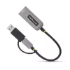 StarTech.com USB-C uz Ethernet adapteris ar USB-A dongli, 10/100/1000Mbps, USB 3.0 uz Gigabit Ethernet tīkla adapteris, 6in/15cm pievienots kabelis, USB GbE adapteris